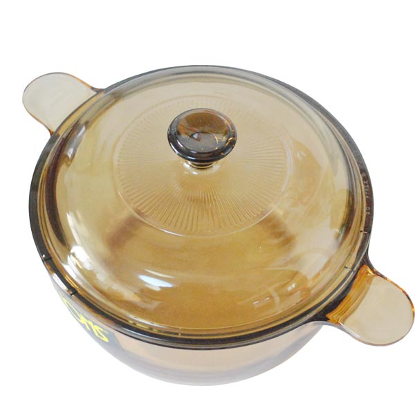 美国康宁玻璃晶彩透明锅1.5L