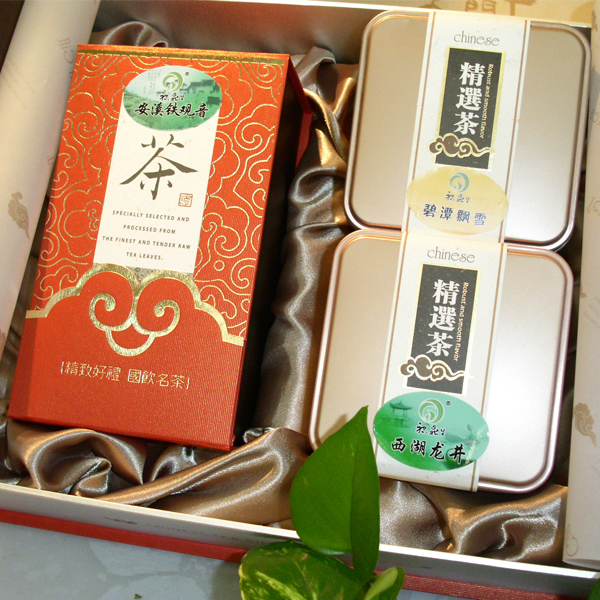 福茶礼盒（铁观音、西湖龙井、碧潭飘雪、）
